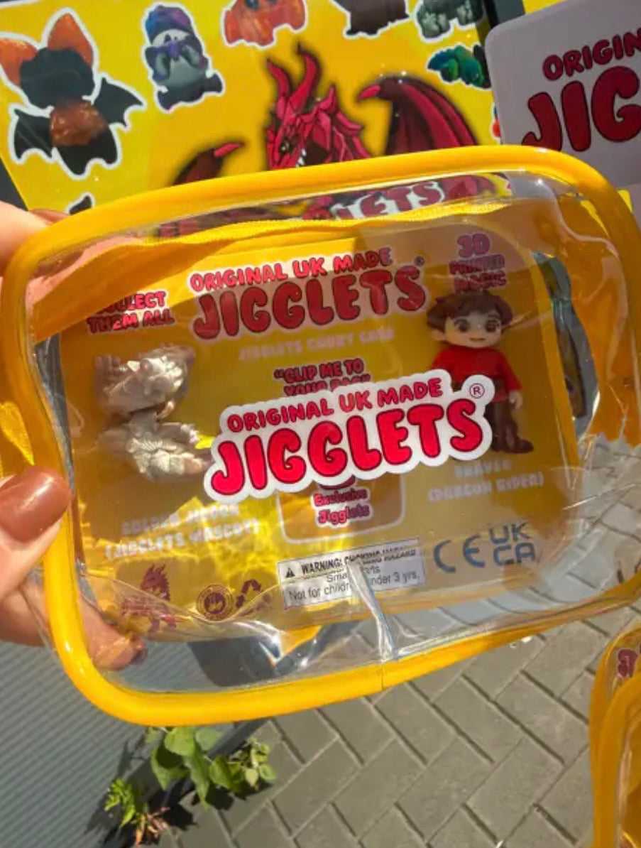 Jigglet Travel Pouch + 2 Exclusive Jigglets