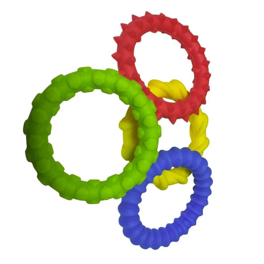 Sensory Assorted Textured Rings 4 pack