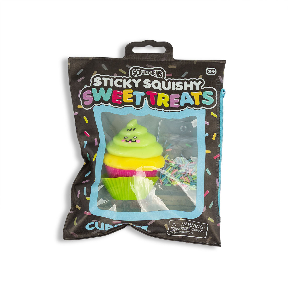 Scrunchems Sweet Treats Sticky Squishy Cupcake - (colour picked at random)