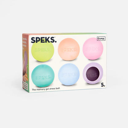 Speks Mini Gump Multi Colour 6-Pack - the Memory Gel Stress Ball