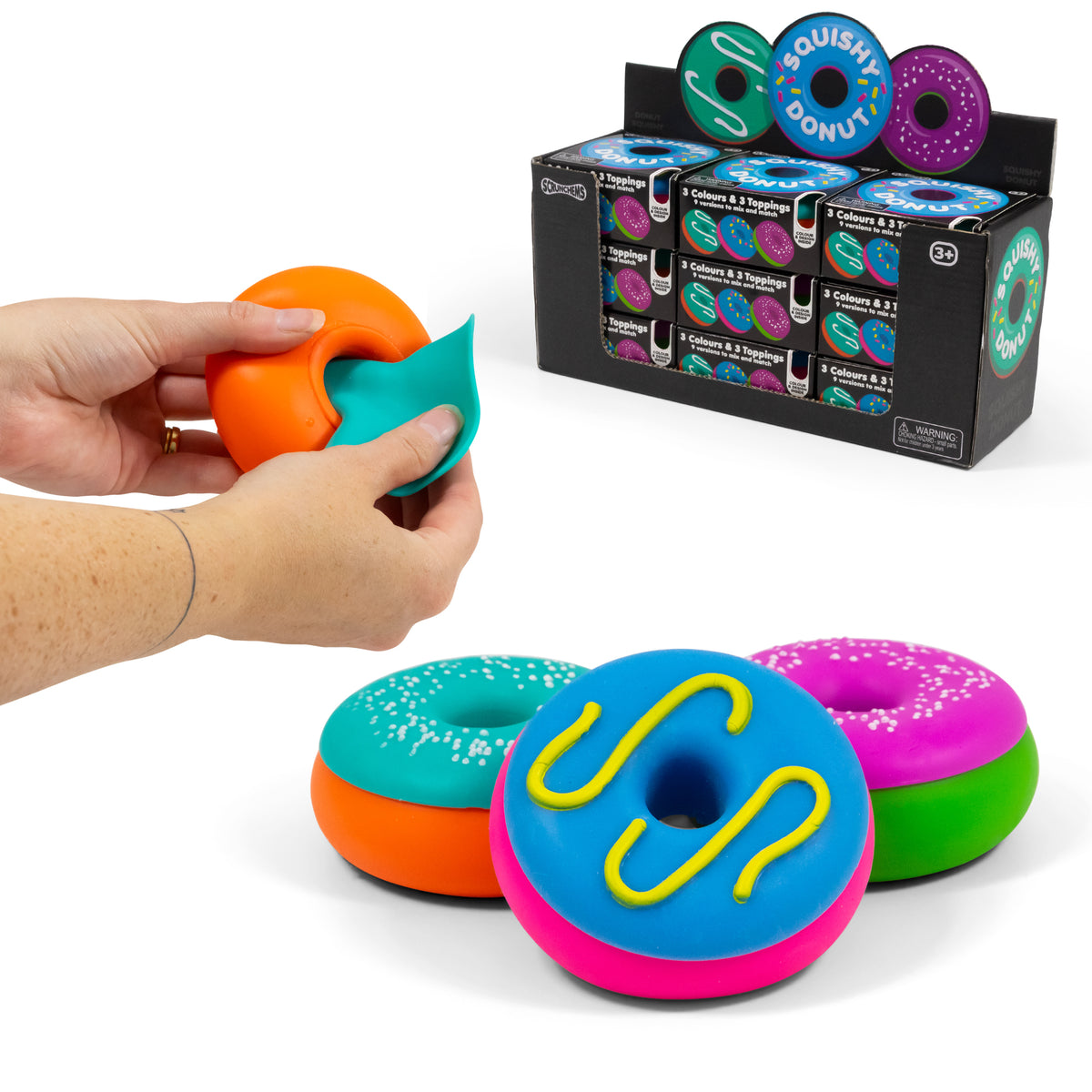 Squishy Rings Scrunchems Donut Squishy – Smiley Sensory