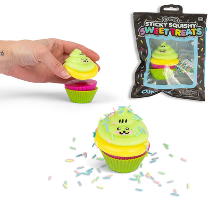 Scrunchems Sweet Treats Sticky Squishy Cupcake - (colour picked at random)