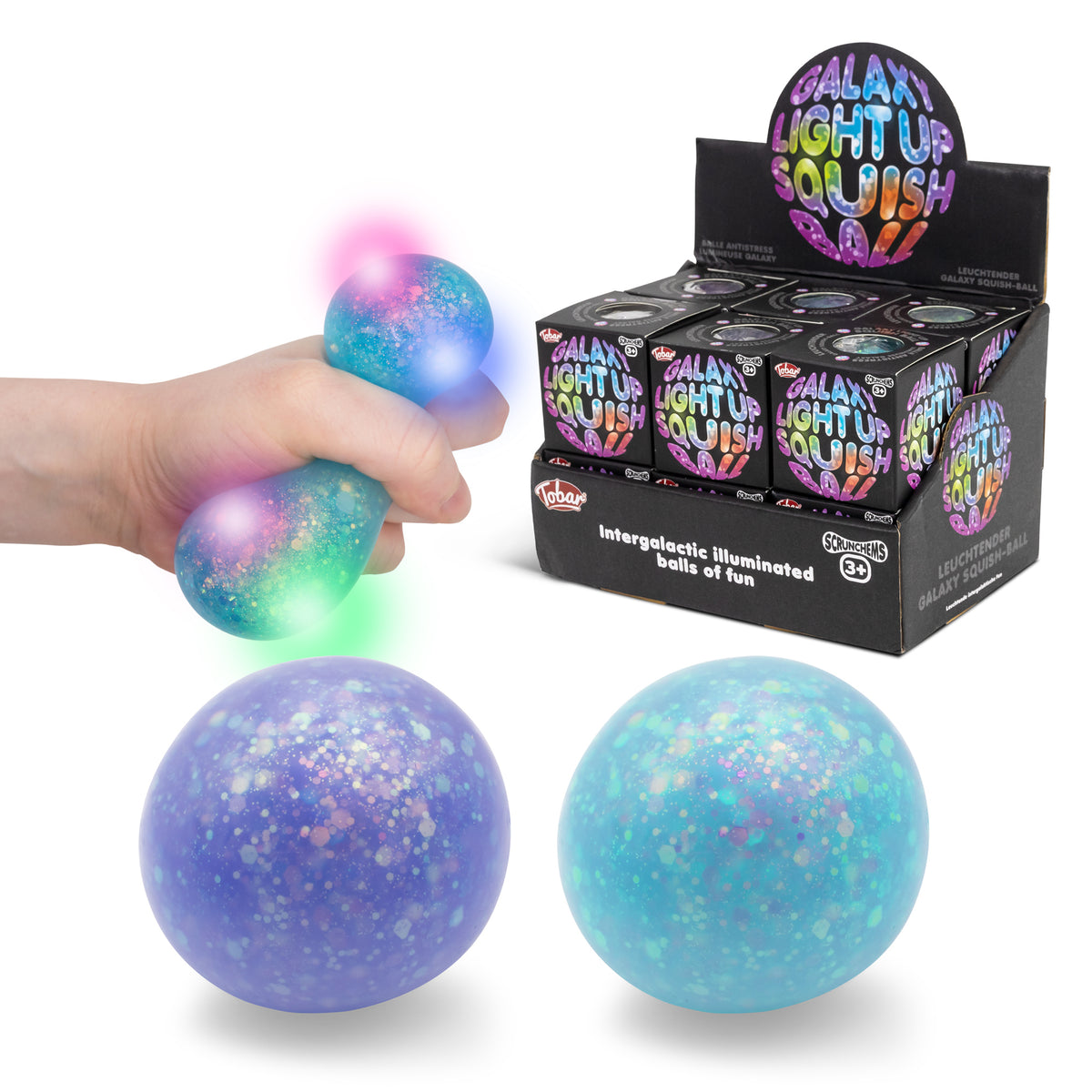 Scrunchems Galaxy Light up Squish Ball
