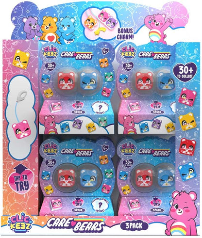 Clickeez 3 pack - Care Bears (picked at random)