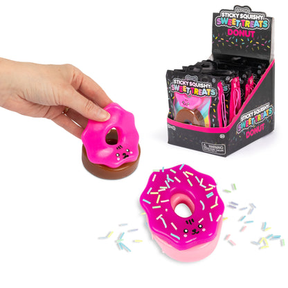 Scrunchems Sweet Treats Sticky Squishy Donut - (colour picked at random)