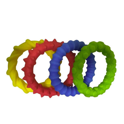 Sensory Assorted Textured Rings 4 pack